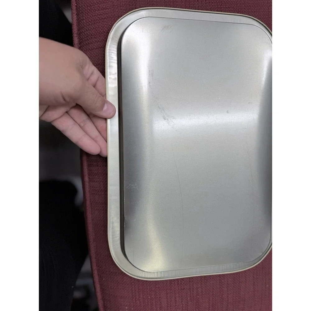 Vintage Metal Folk Art Serving Tray featuring the 
